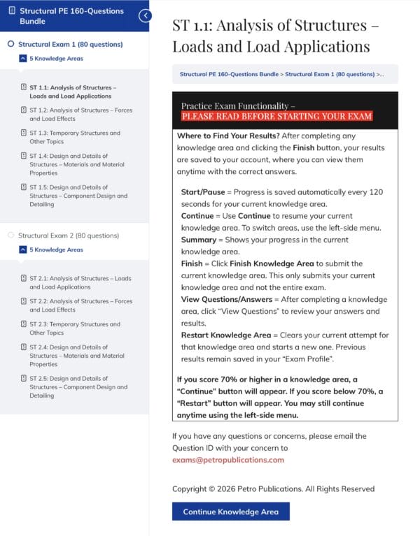Structural PE 160-Question Bundle | Petro Publications LLC