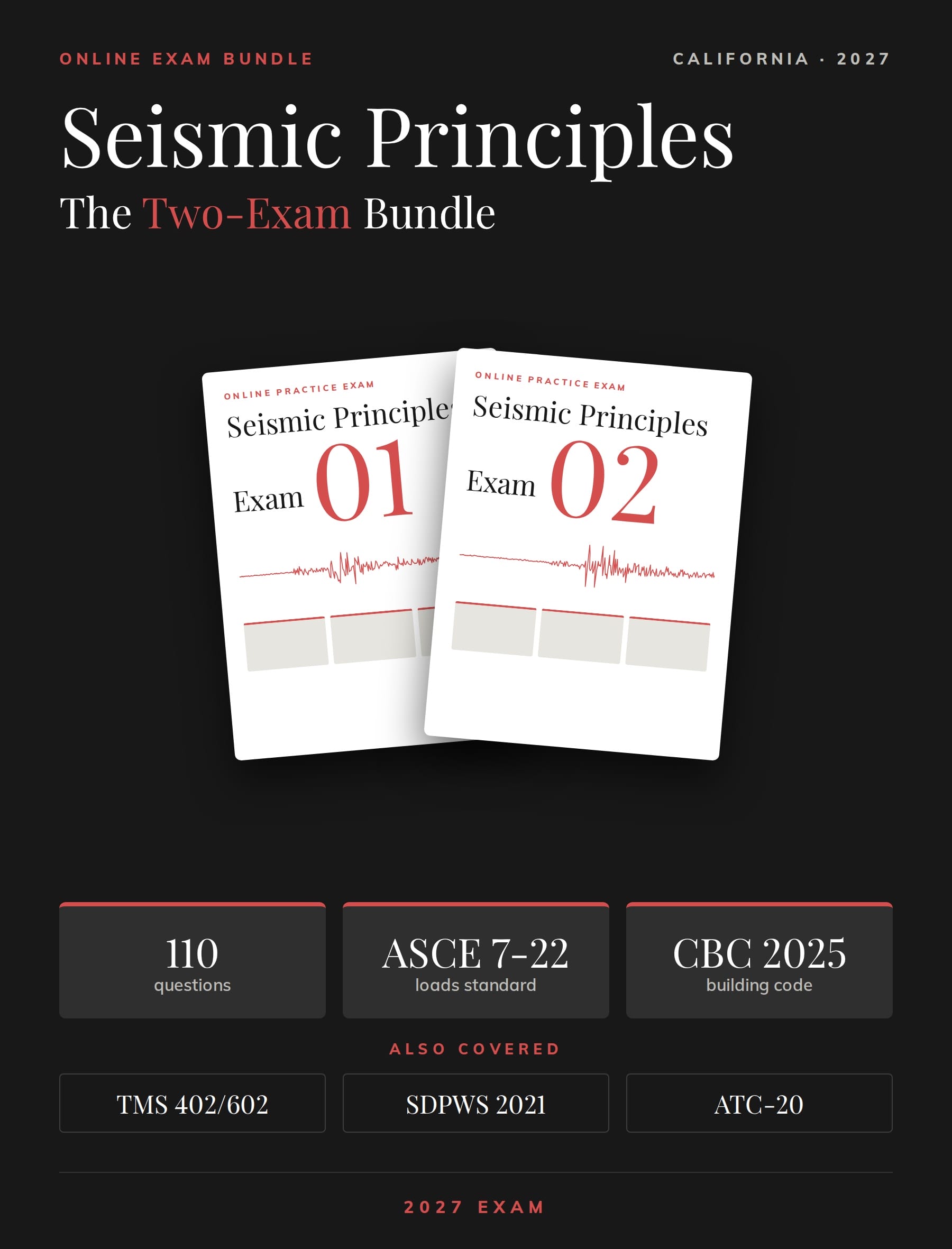 Seismic Principles Exam Bundle (Exam 1 &2)